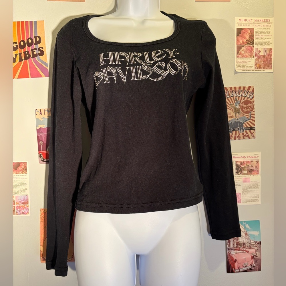 Harley-Davidson Black Long Sleeve Women's Tee